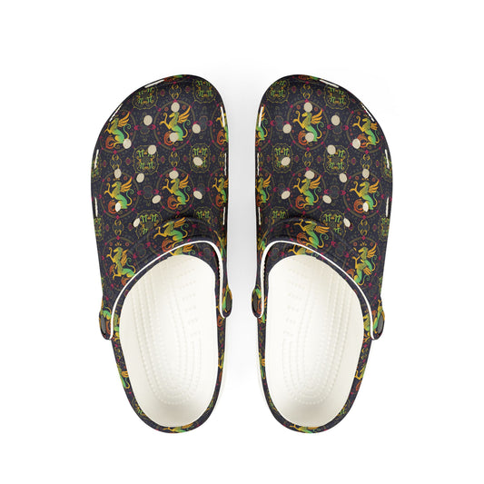 EVA Foam Rubber Shoes, (AOP), Virgo, Zodiac, Pattern