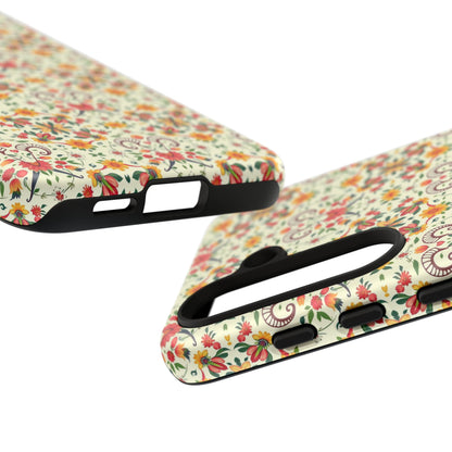 Tough Cases, Aries, Zodiac, Flower Pattern