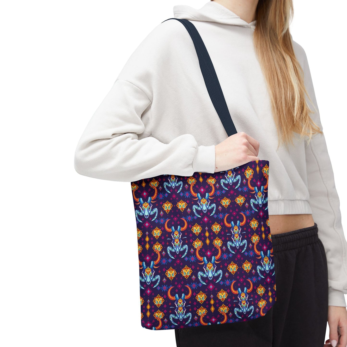 Tote Bag (AOP), Taurus, Zodiac, Jewel Pattern