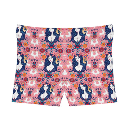 Women's Shorts, (AOP), Capricorn, Zodiac v1, Sexy Pattern