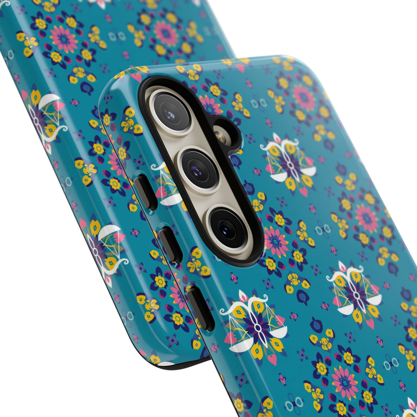 Tough Cases, Libra, Zodiac v2, Flower Pattern