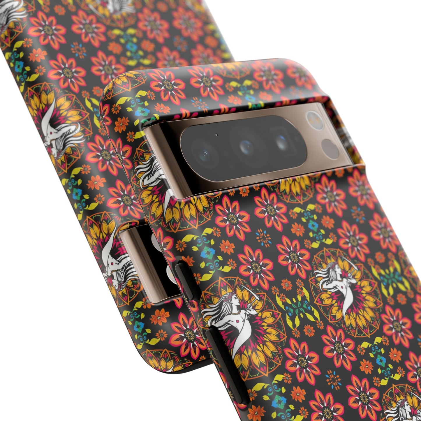 Tough Cases, Sagittarius, Zodiac v2, Flower Pattern