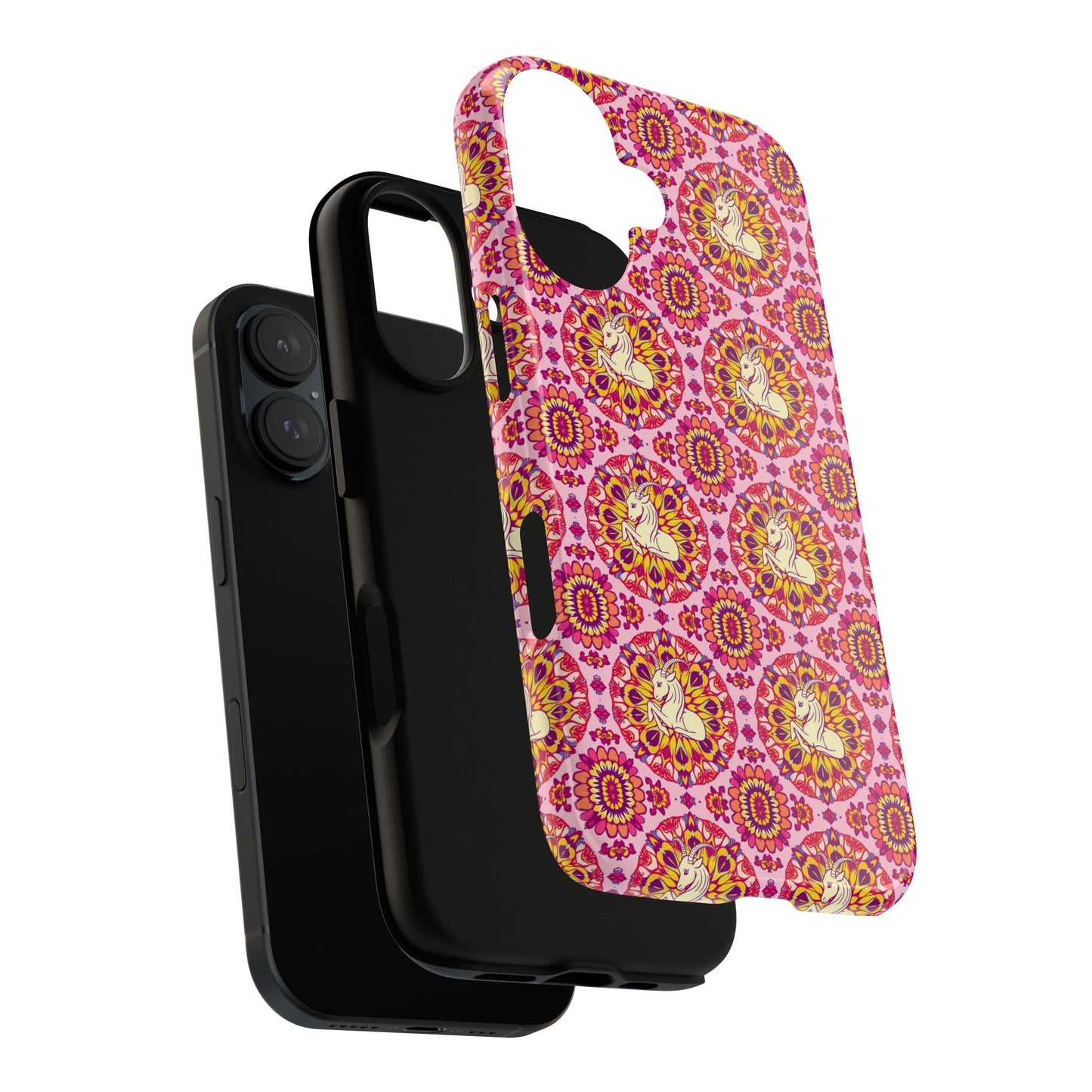 Tough Cases, Capricorn, Zodiac v4, Flower Pattern