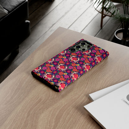 Tough Cases, Cancer, Zodiac v1, Flower Pattern