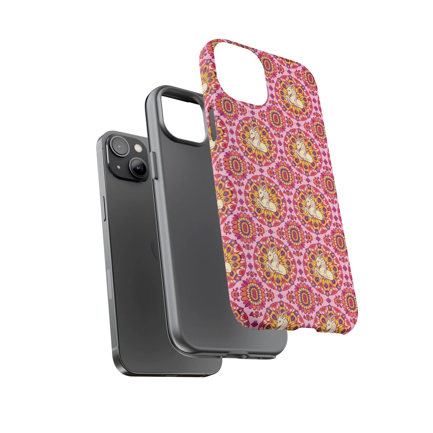 Tough Cases, Capricorn, Zodiac v4, Flower Pattern