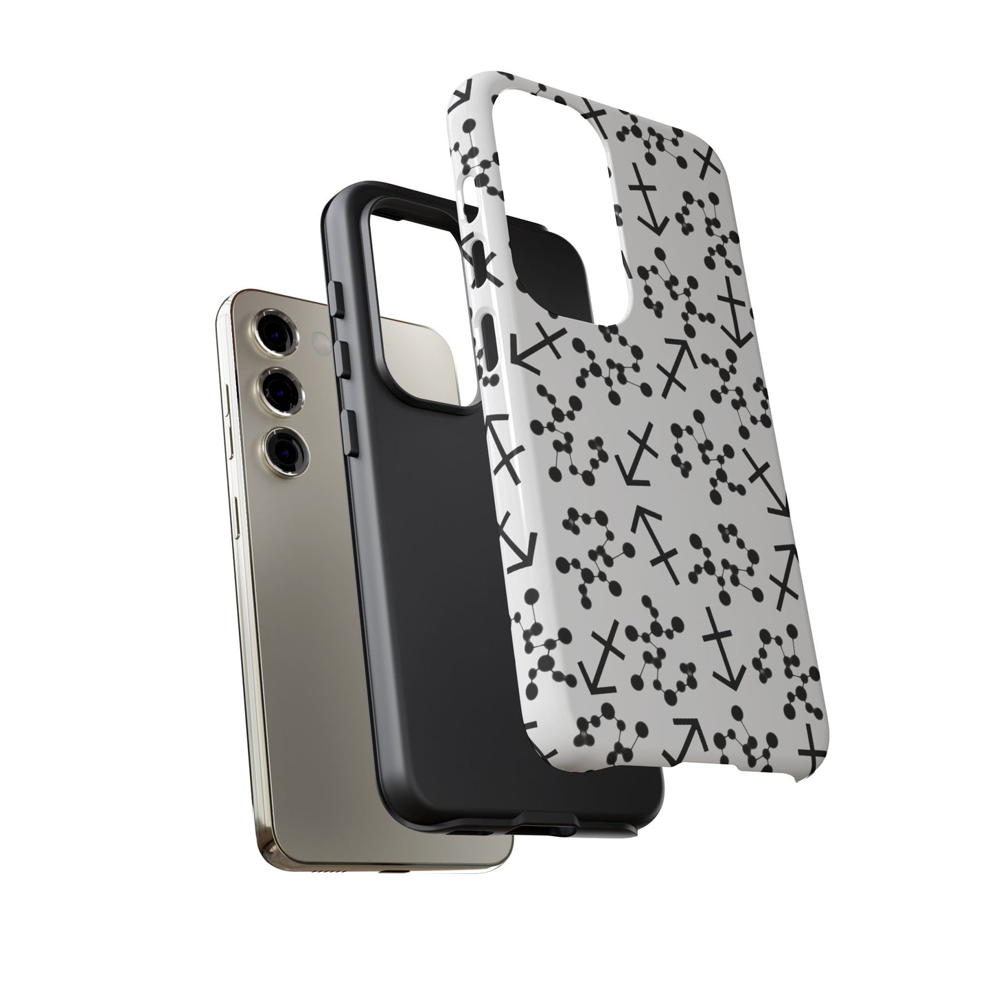 Tough Cases with the Sagittarius Zodiac sign for iPhone, Samsung Galaxy, and Google Pixel devices