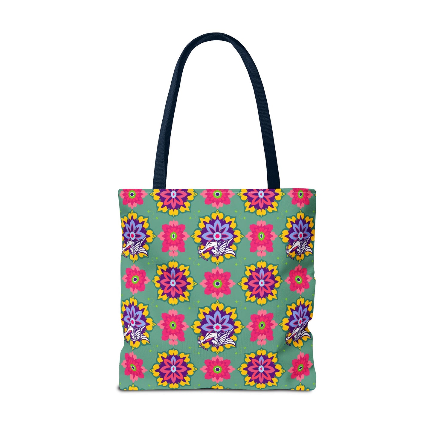 Tote Bag, (AOP), Sagittarius, Zodiac v4, Flower Pattern