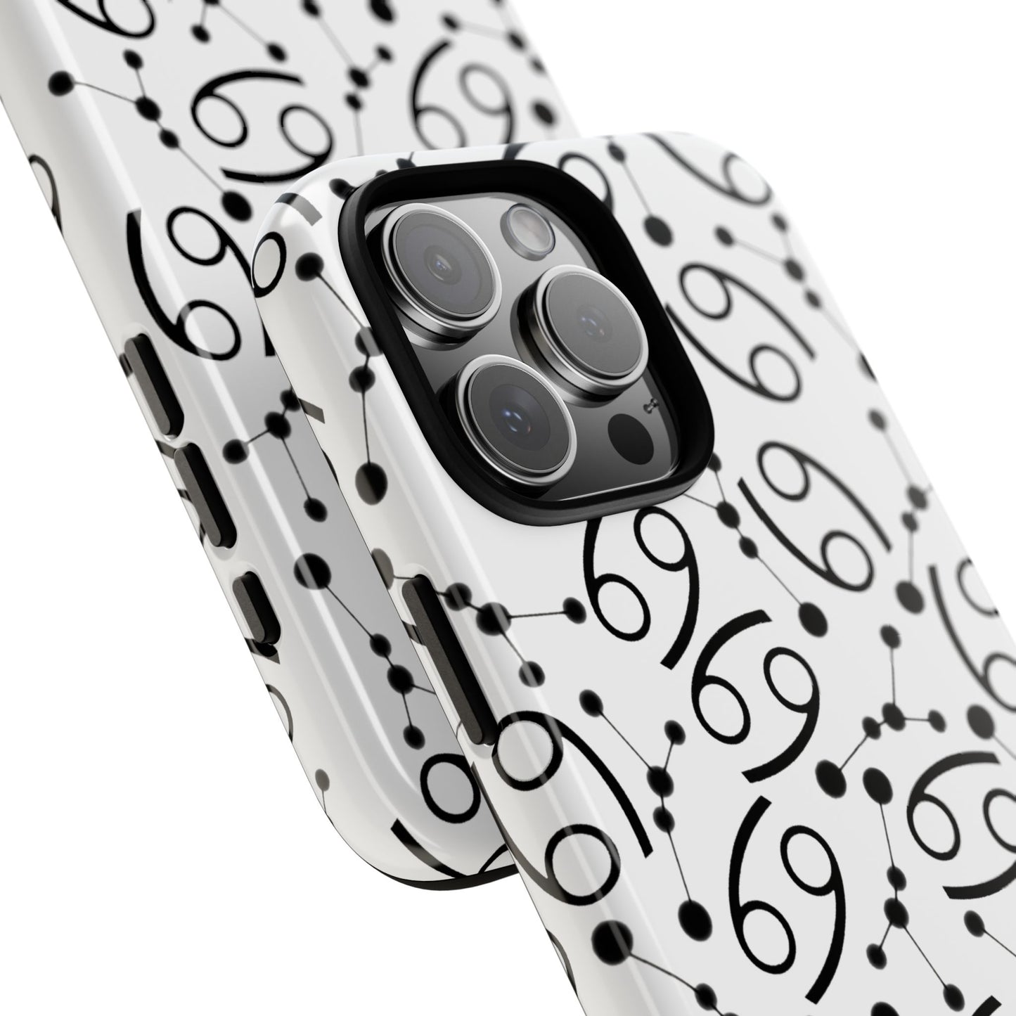 Tough Cases with the Cancer Zodiac sign for iPhone, Samsung Galaxy, and Google Pixel devices