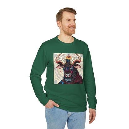 Adidas, Unisex Fleece Crewneck Sweatshirt, Taurus, Pop Art v1, Zodiac