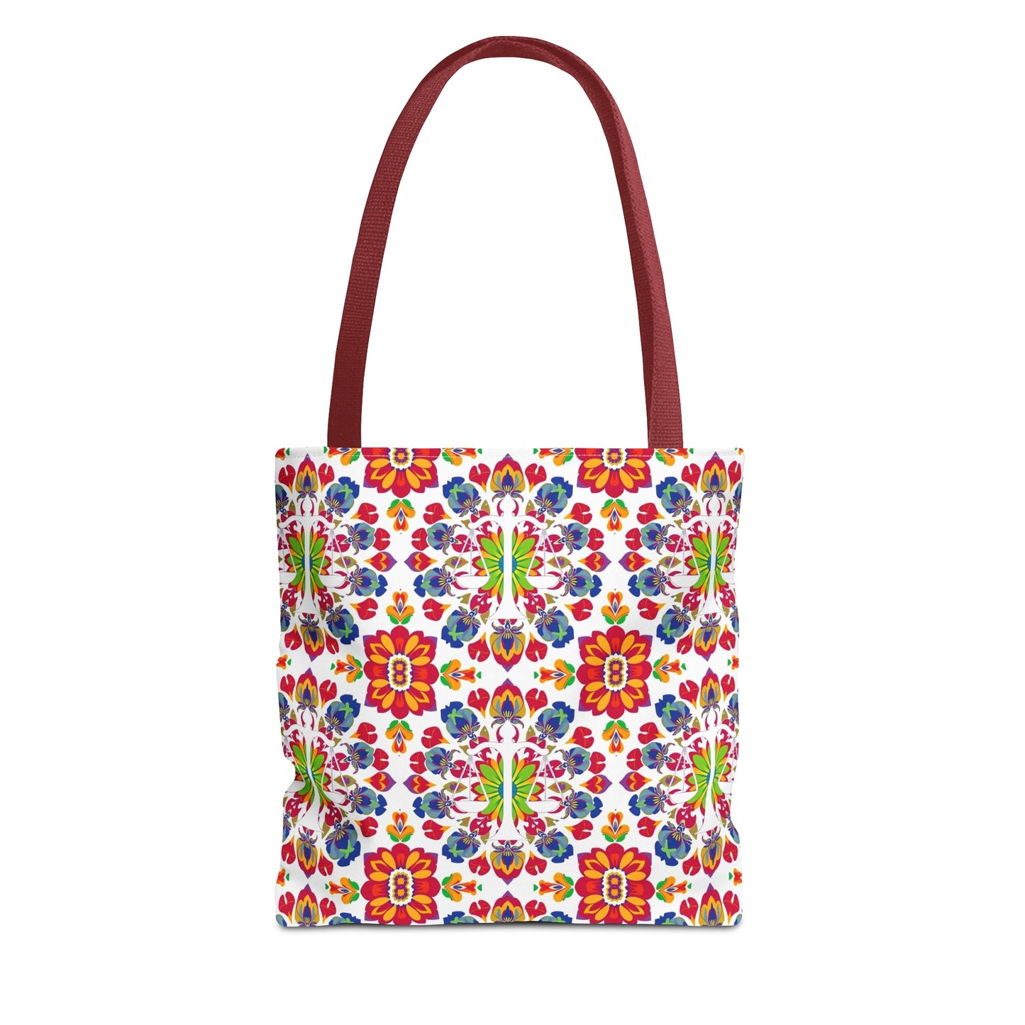 Tote Bag, (AOP), Libra, Zodiac v5, Flower Pattern