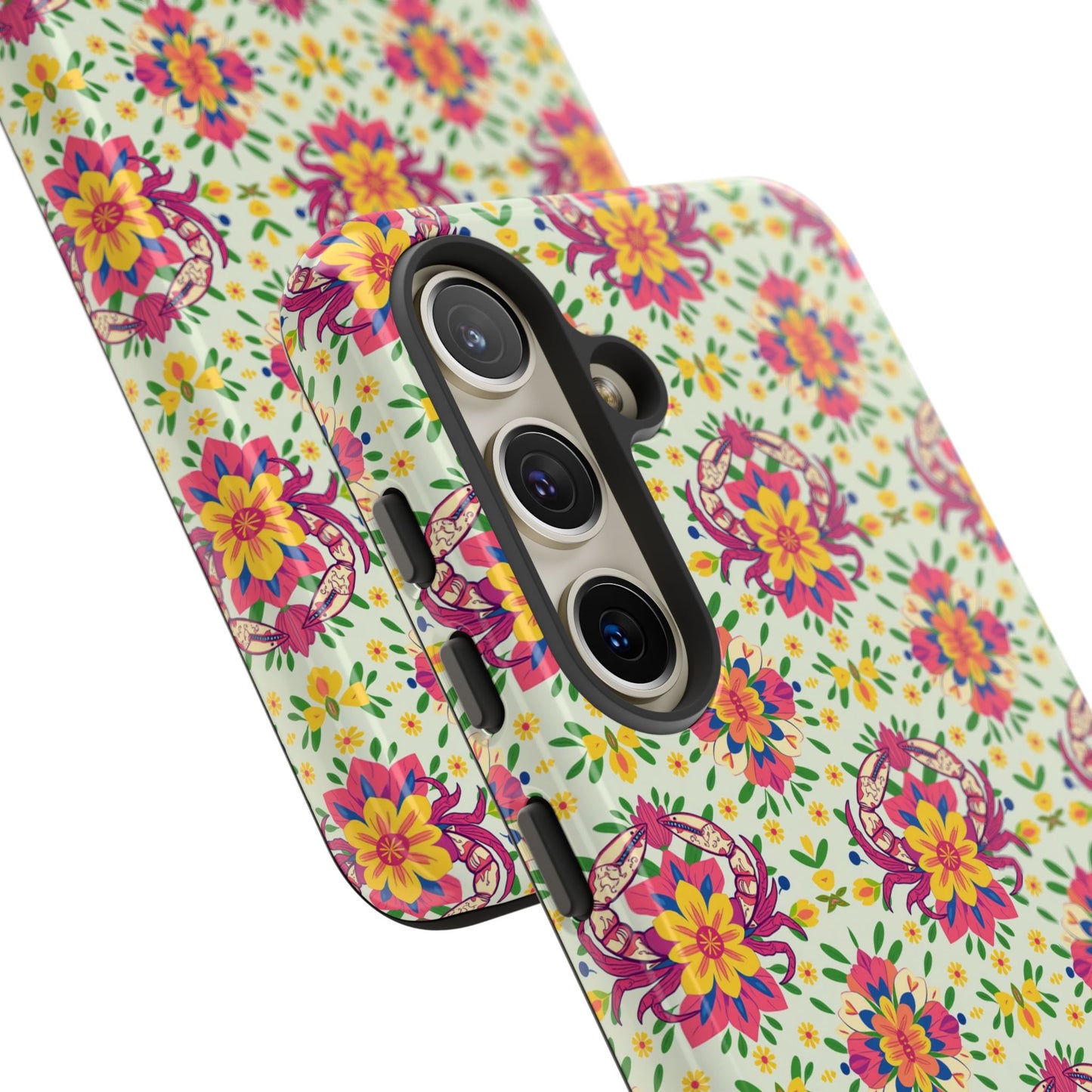 Tough Cases, Cancer, Zodiac v3, Flower Pattern