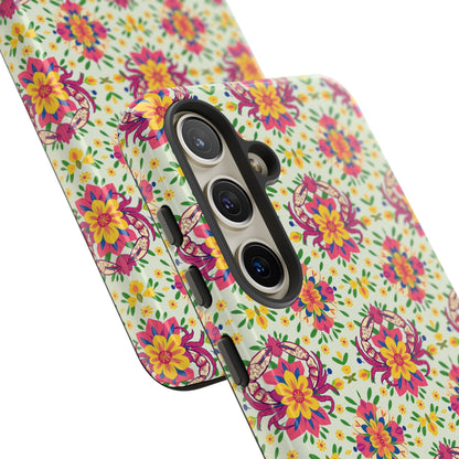 Tough Cases, Cancer, Zodiac v3, Flower Pattern