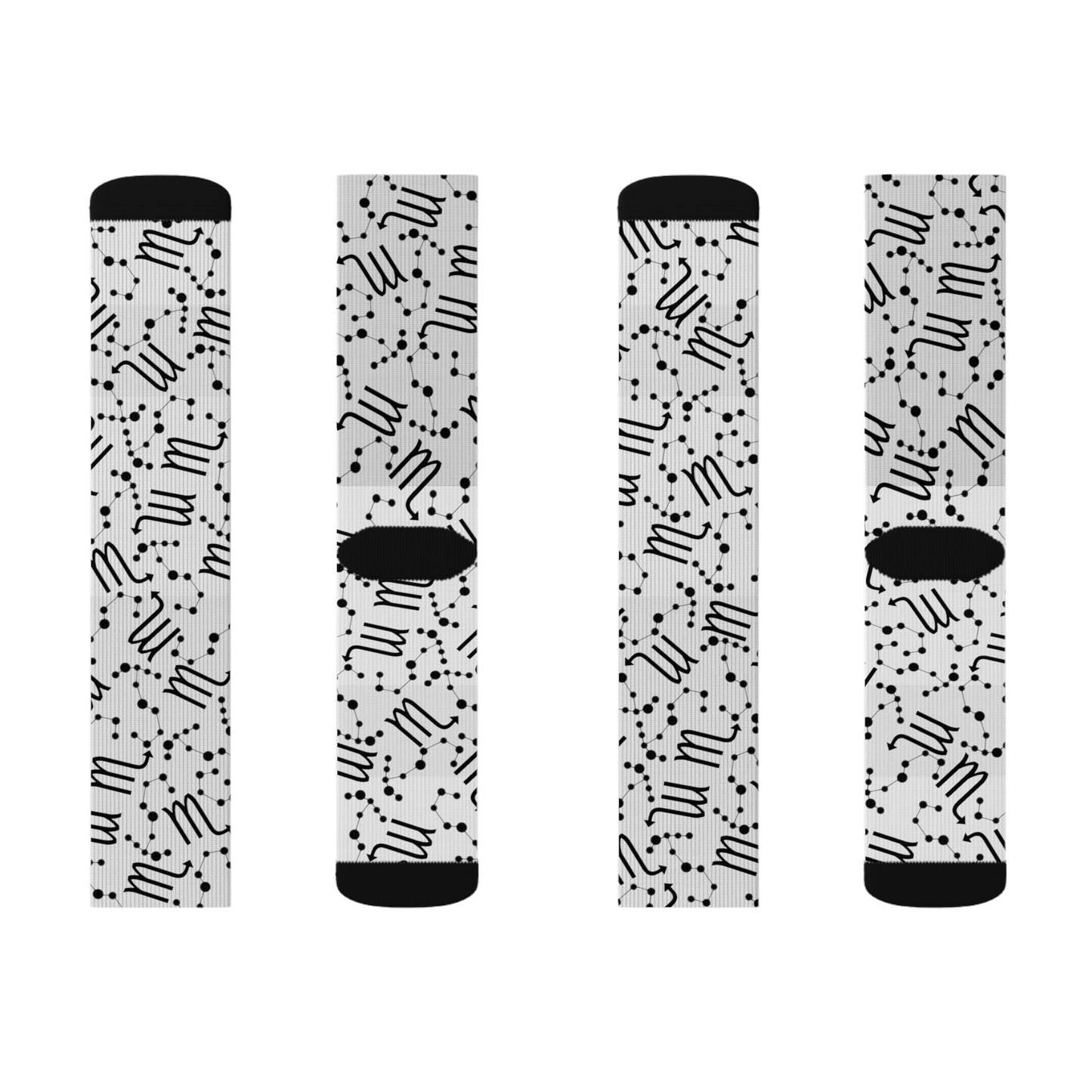 Zodiac Sublimation Socks Scorpio Zodiac sign