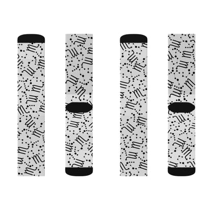Zodiac Sublimation Socks Scorpio Zodiac sign