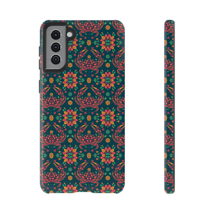 Tough Cases, Cancer, Zodiac v4, Flower Pattern