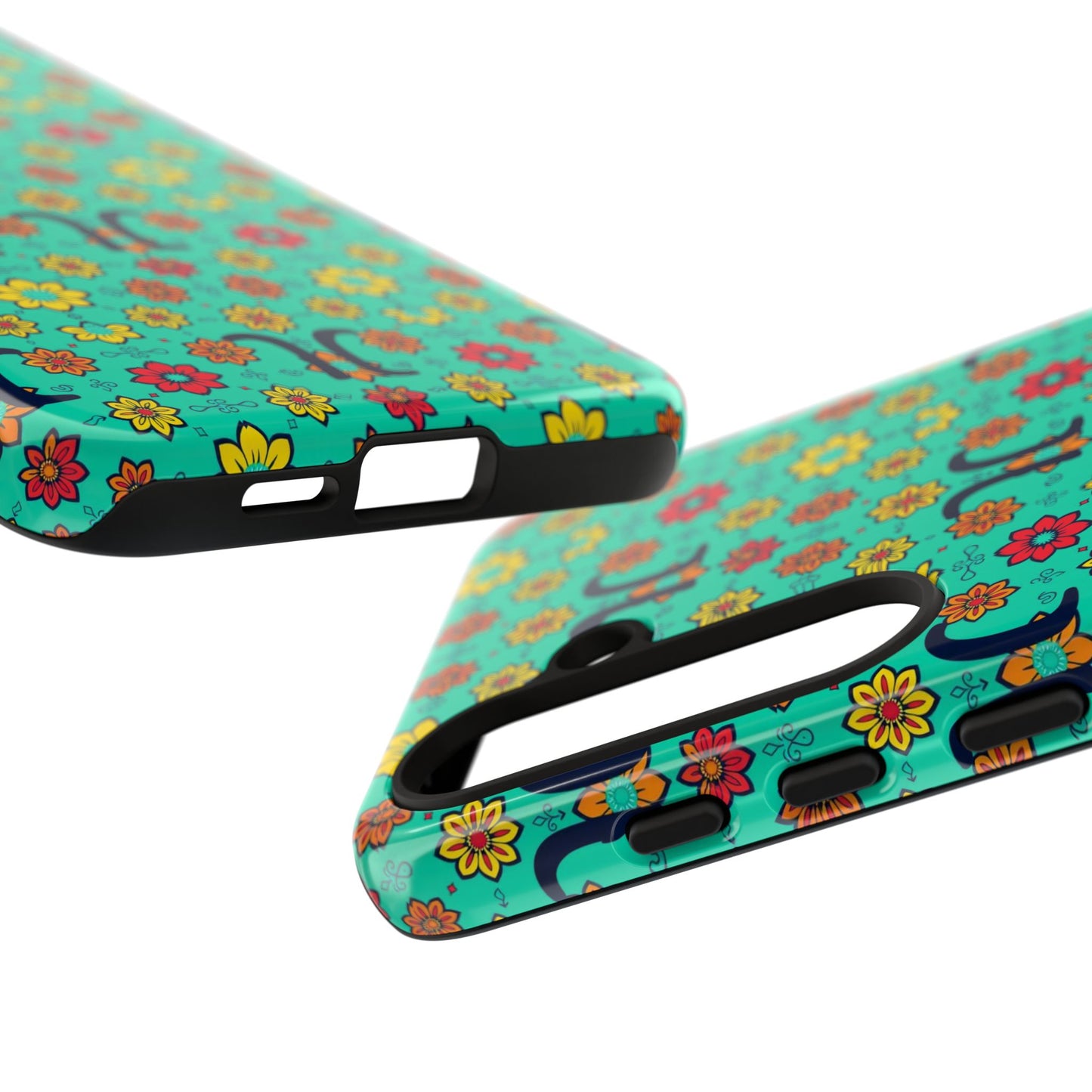 Tough Cases, Aquarius, Zodiac v2, Flower Pattern