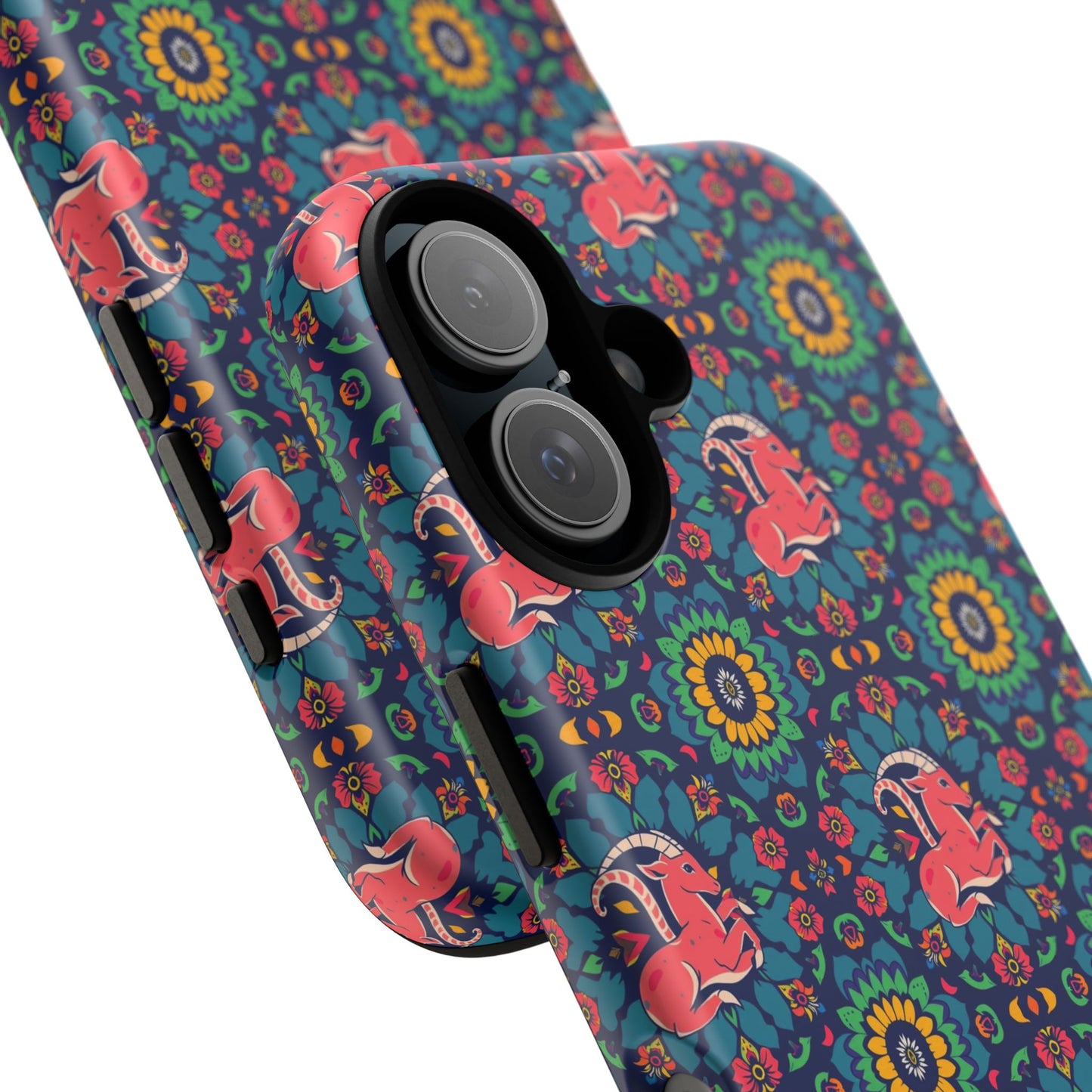 Tough Cases, Capricorn, Zodiac v1, Flower Pattern