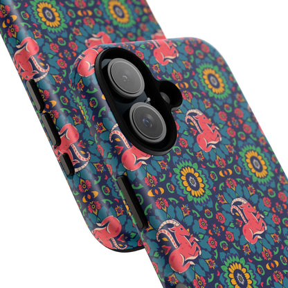 Tough Cases, Capricorn, Zodiac v1, Flower Pattern