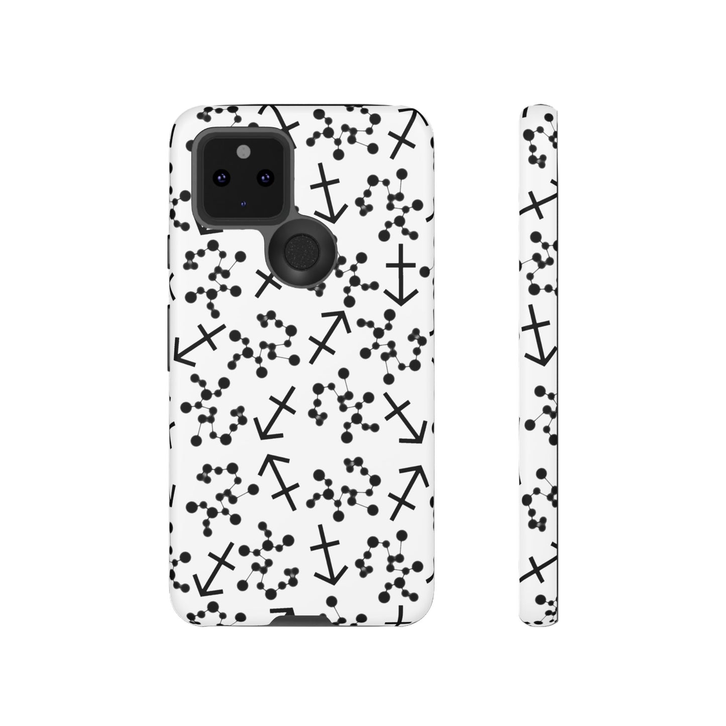 Tough Cases with the Sagittarius Zodiac sign for iPhone, Samsung Galaxy, and Google Pixel devices