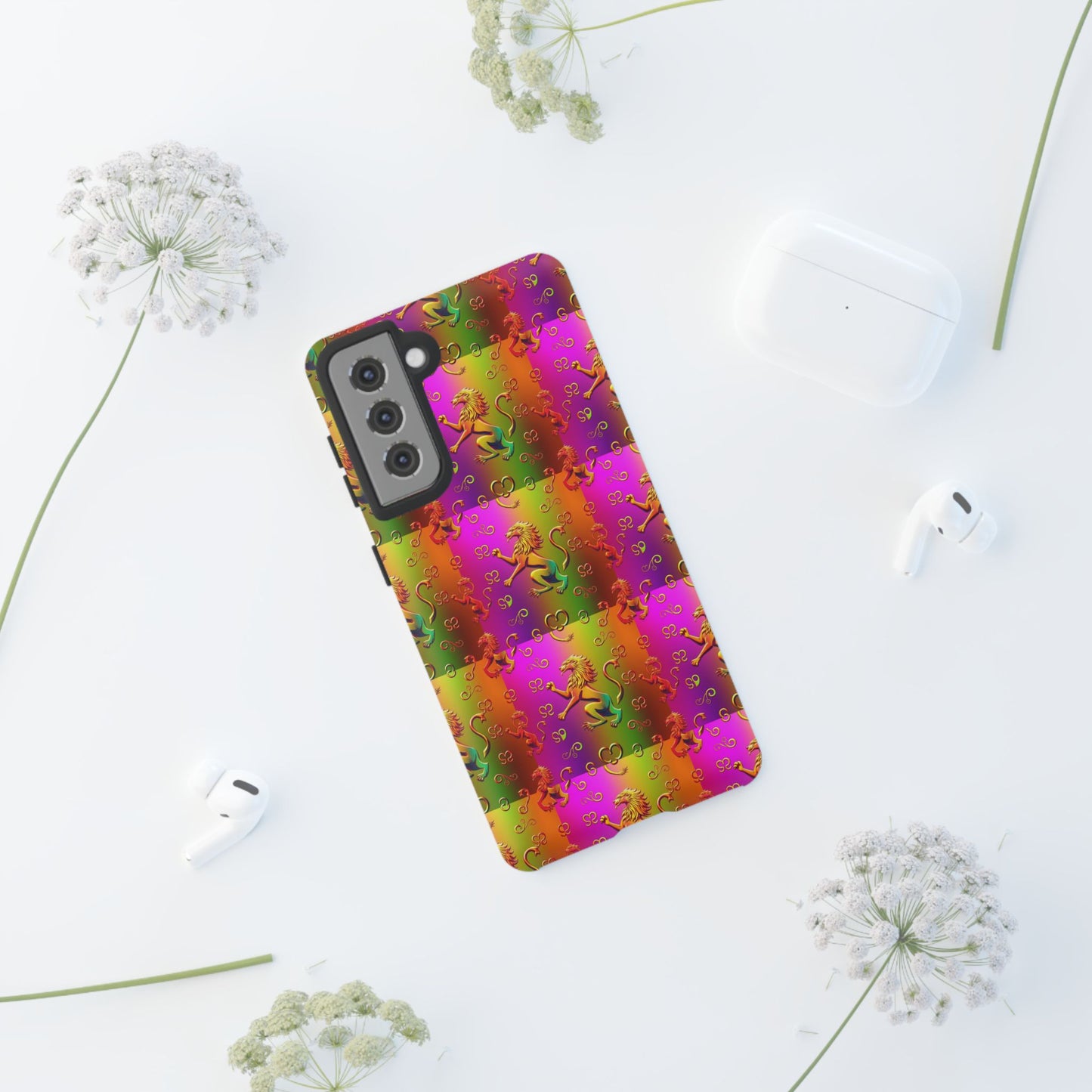 Tough Cases, Leo, Zodiac v1, Metal Pattern