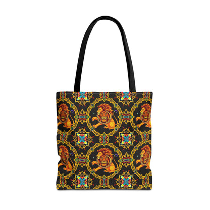 Tote Bag (AOP), Leo, Zodiac, Jewel Pattern