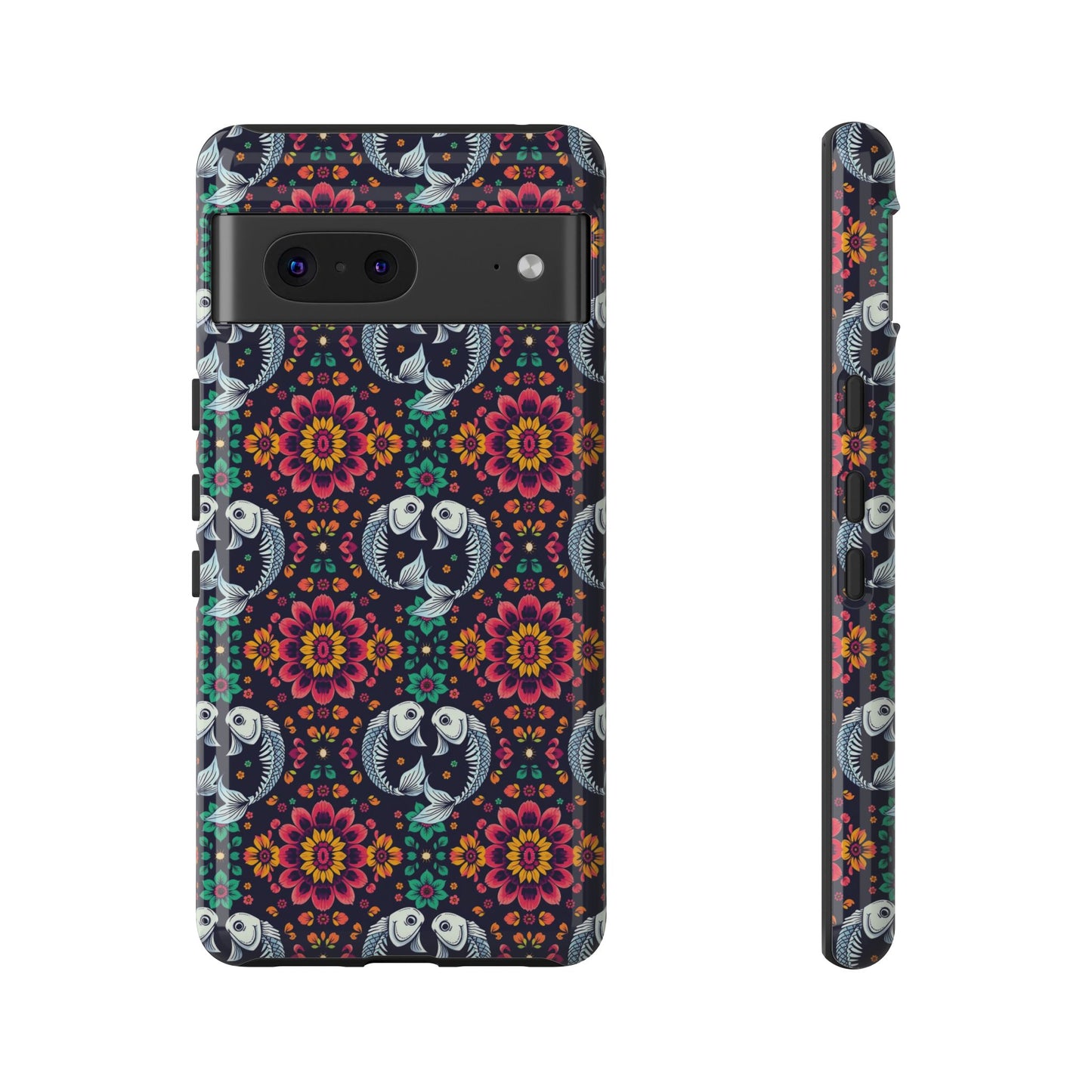 Tough Cases, Pisces, Zodiac v4, Flower Pattern