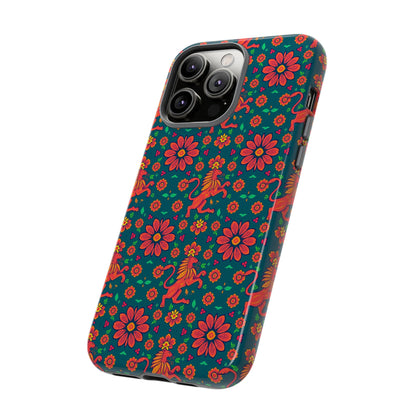 Tough Cases, Leo, Zodiac v2, Flower Pattern