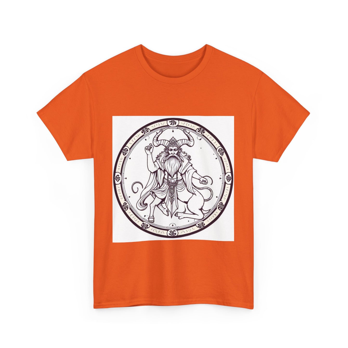 Unisex Heavy Cotton T-Shirt, Bull Centaur, Taurus Zodiac Design