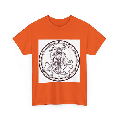 Unisex Heavy Cotton T-Shirt, Bull Centaur, Taurus Zodiac Design