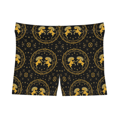 Women's Shorts, AOP, Gemini, Zodiac v1, Pattern