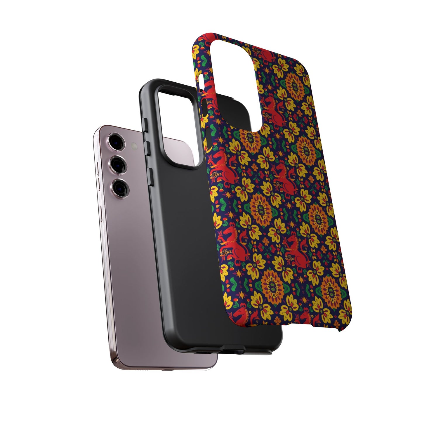 Tough Cases, Virgo, Zodiac v2, Flower Pattern