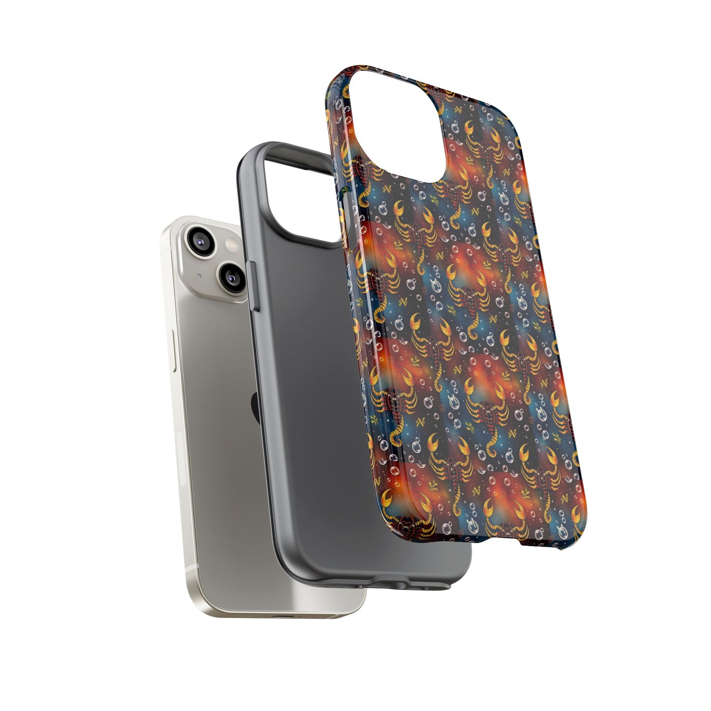 Tough Cases, Scorpio, Zodiac v2, Bubble Pattern