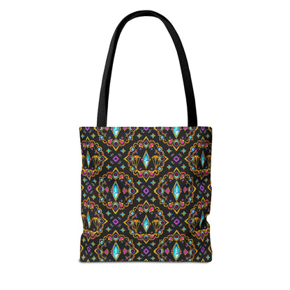 Tote Bag (AOP), Libra, Zodiac v1, Jewel Pattern