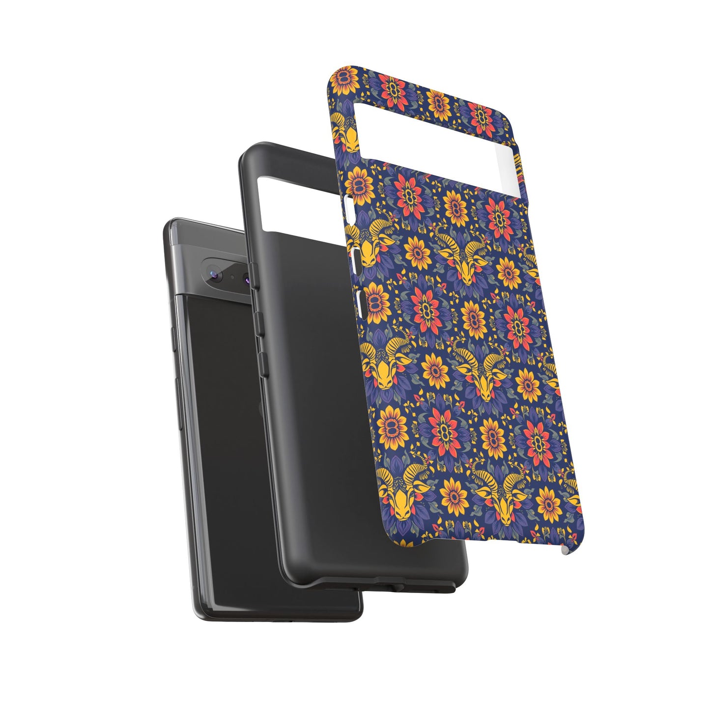 Tough Cases, Taurus, Zodiac v3, Flower Pattern