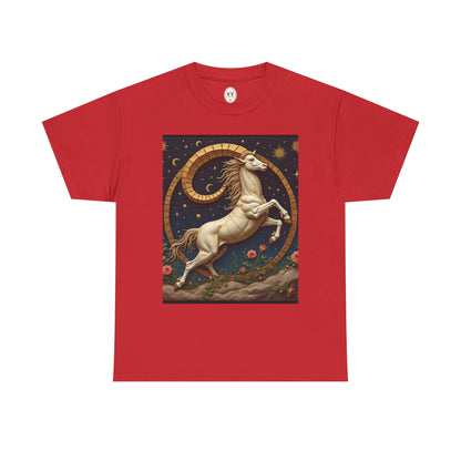 Unisex Heavy Cotton T-Shirt, Aries Animal. Zodiac Design