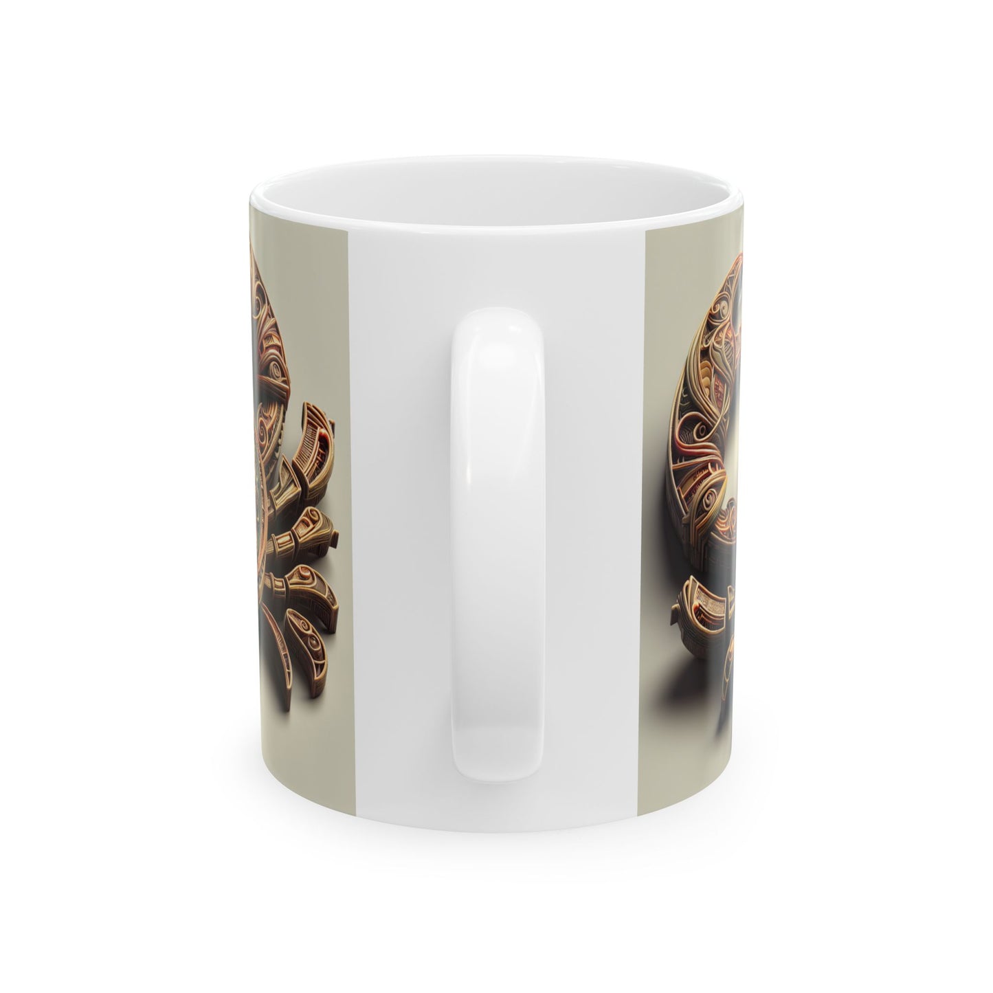 Ceramic Mug, (11oz, 15oz), Ceramic Coffee Mug, Artificial Crab, Cancer Zodiac Design