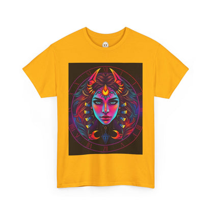 Unisex Heavy Cotton T-Shirt, Scorpio, Zodiac v4, Sexy Art