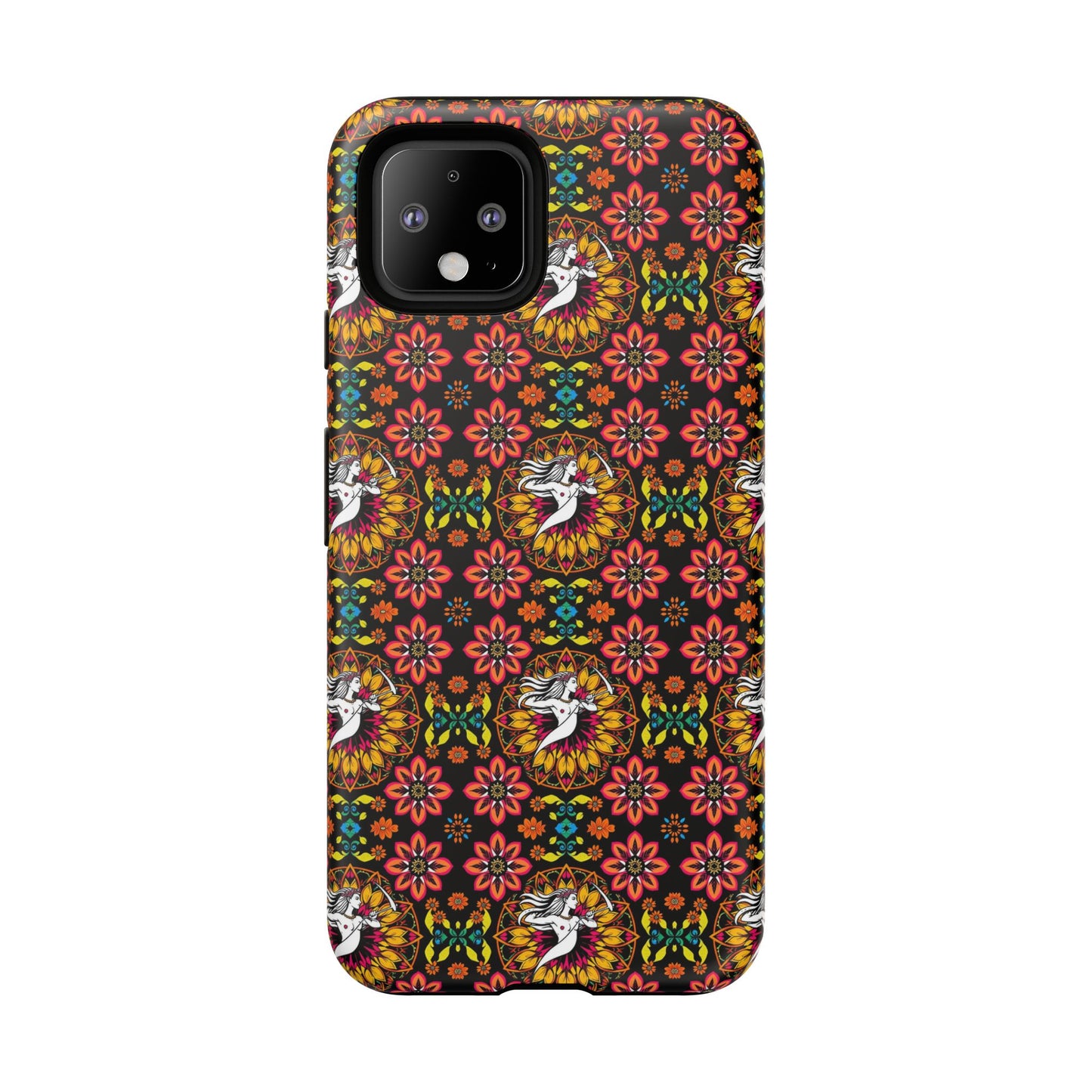 Tough Cases, Sagittarius, Zodiac v2, Flower Pattern