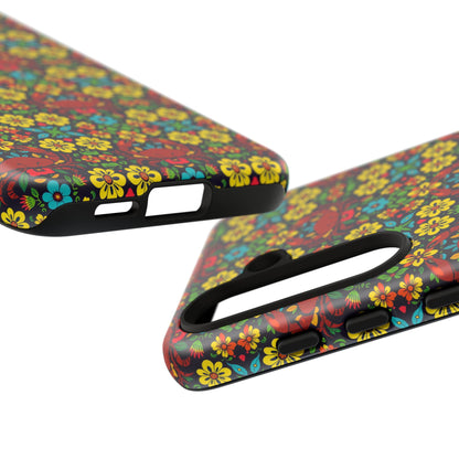 Tough Cases, Cancer, Zodiac v2, Flower Pattern