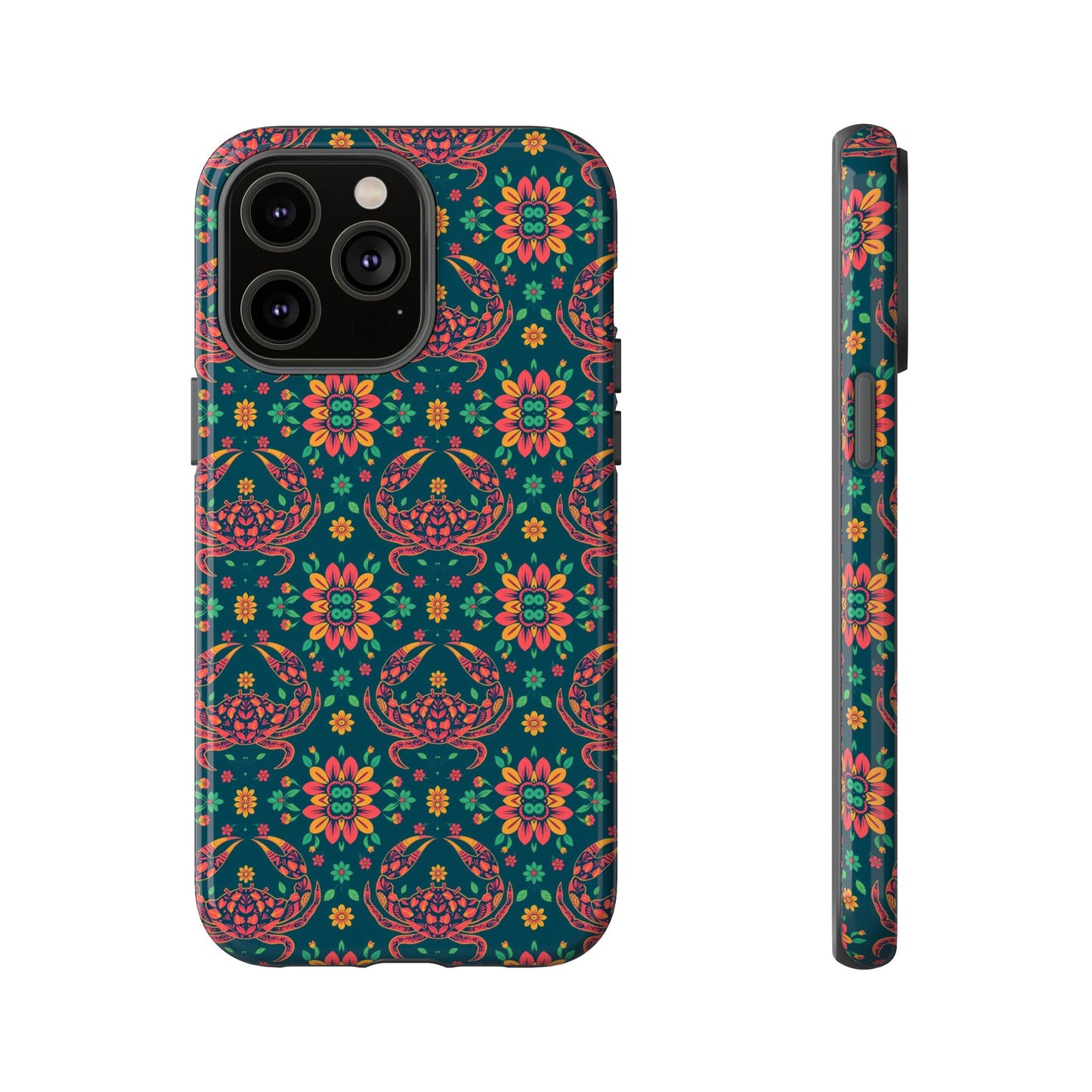 Tough Cases, Cancer, Zodiac v4, Flower Pattern