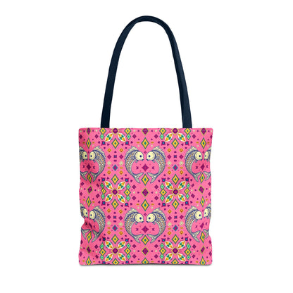 Tote Bag (AOP), Pisces, Zodiac, Jewel Pattern