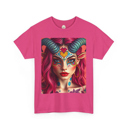 Unisex Heavy Cotton T-Shirt, Taurus, Zodiac, Sexy Art