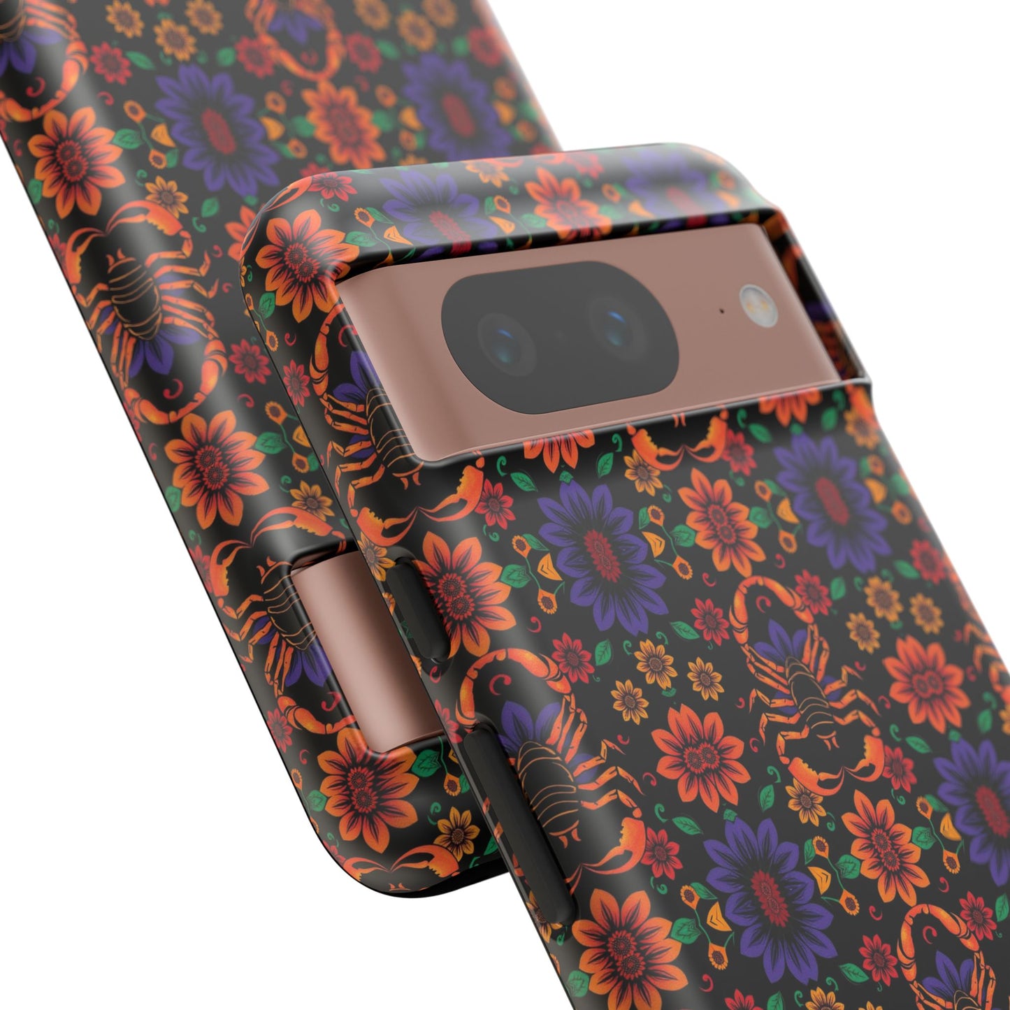 Tough Cases, Scorpio, Zodiac, Flower Pattern