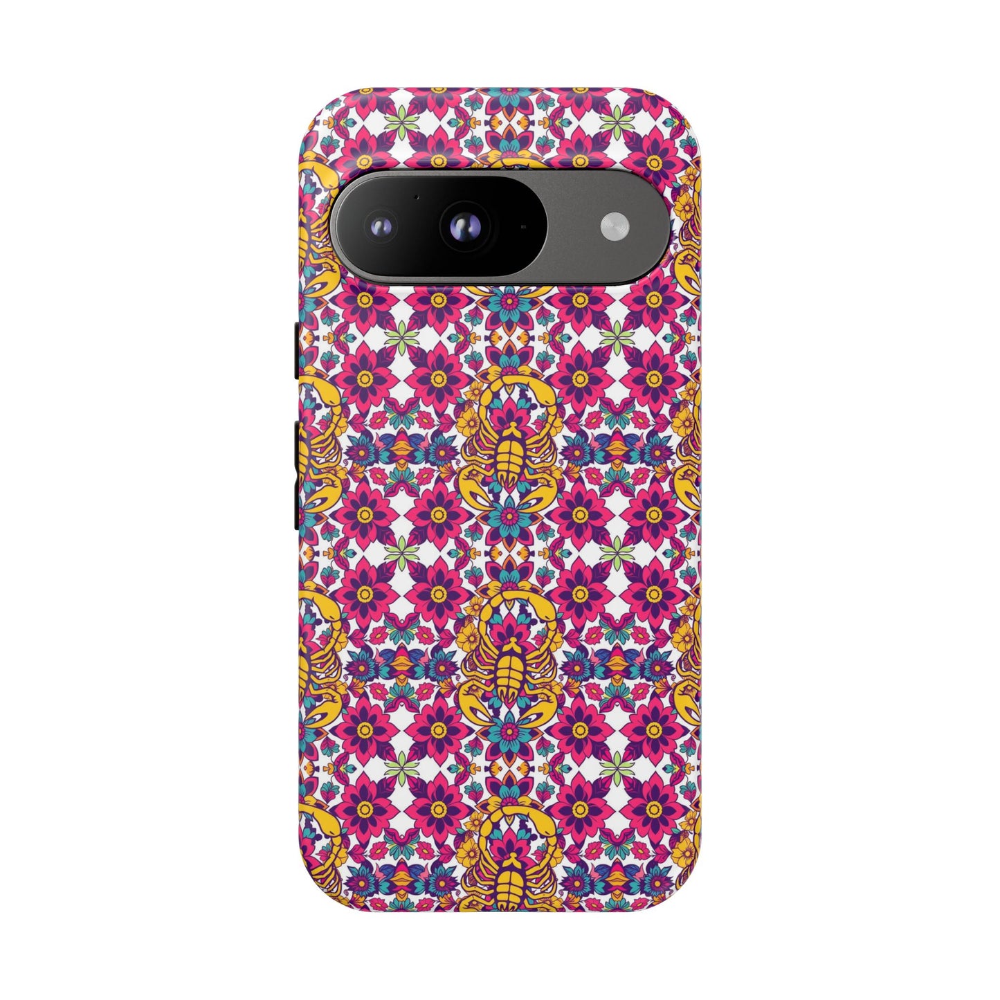 Tough Cases, Scorpio, Zodiac v2, Flower Pattern