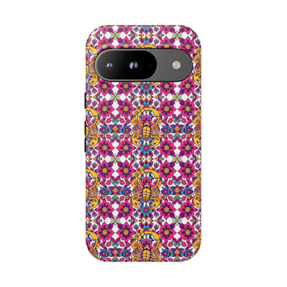 Tough Cases, Scorpio, Zodiac v2, Flower Pattern
