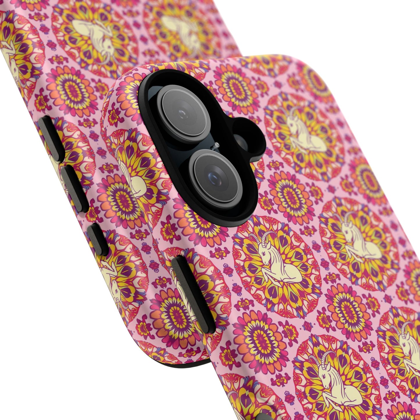 Tough Cases, Capricorn, Zodiac v4, Flower Pattern