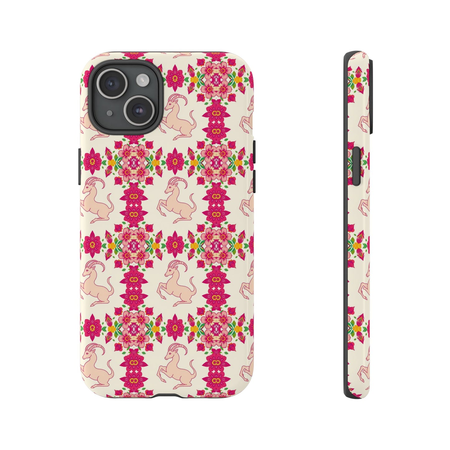 Tough Cases, Capricorn, Zodiac v3, Flower Pattern