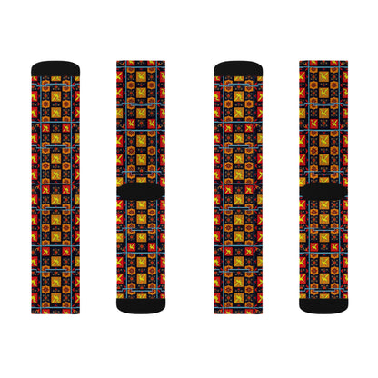 Sublimation Socks, Sagittarius, Zodiac, Shapes Pattern