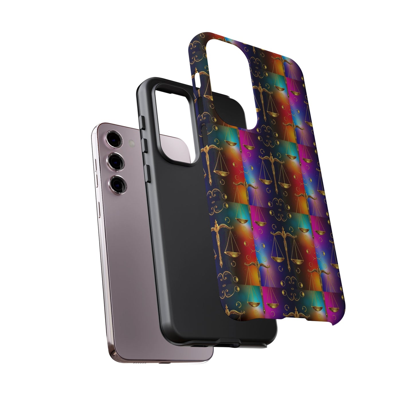 Tough Cases, Libra, Zodiac v1, Metal Pattern