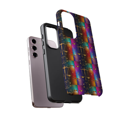 Tough Cases, Libra, Zodiac v1, Metal Pattern